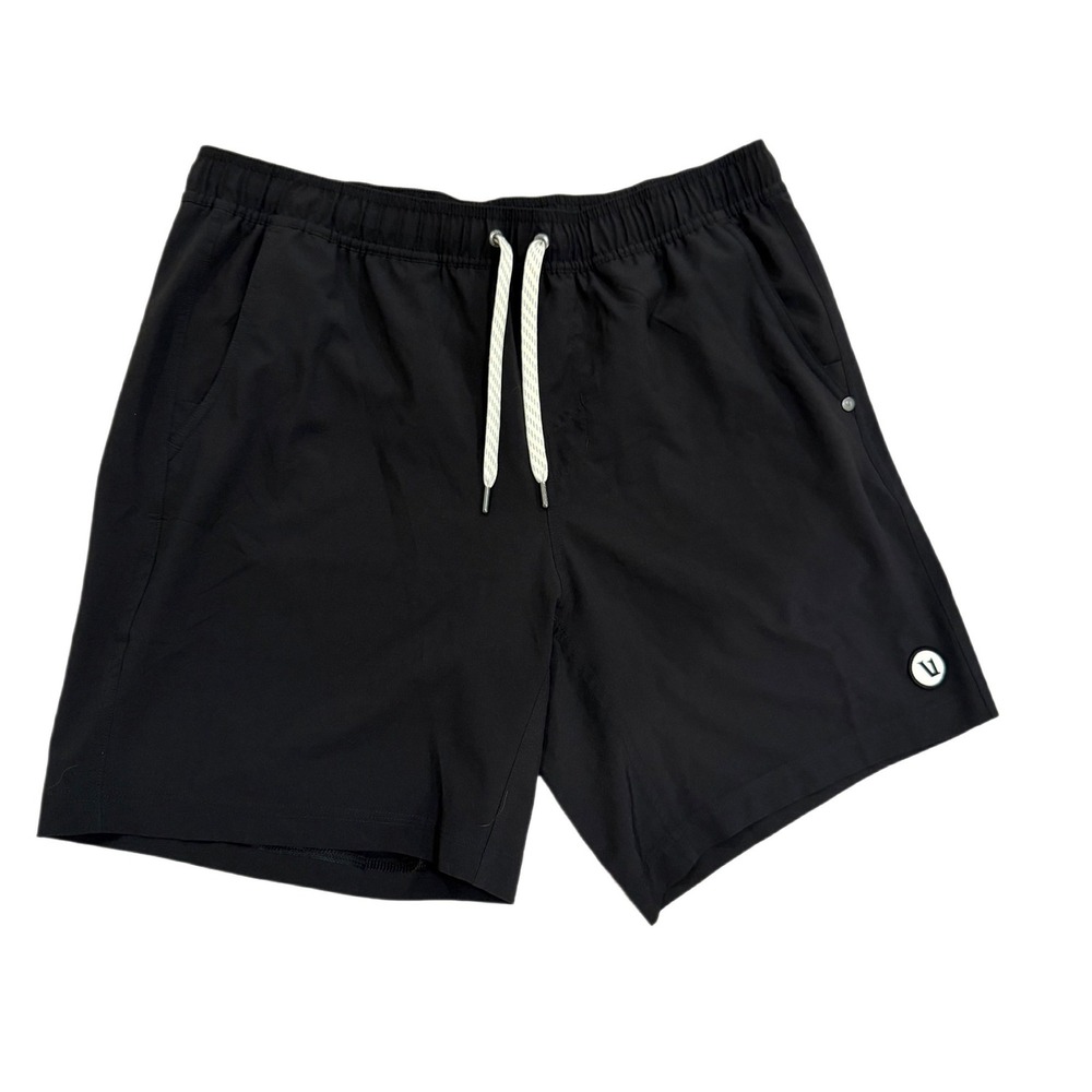 Vuori Mens Kore Short 7.5" Liner Black Large Athletic Athleisure Sport Running